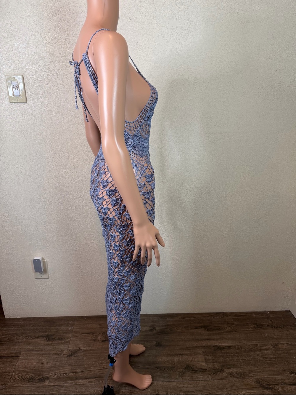 Free People Intimately Best For Last Macramé Maxi Dress Size Small - Picture 4 of 12
